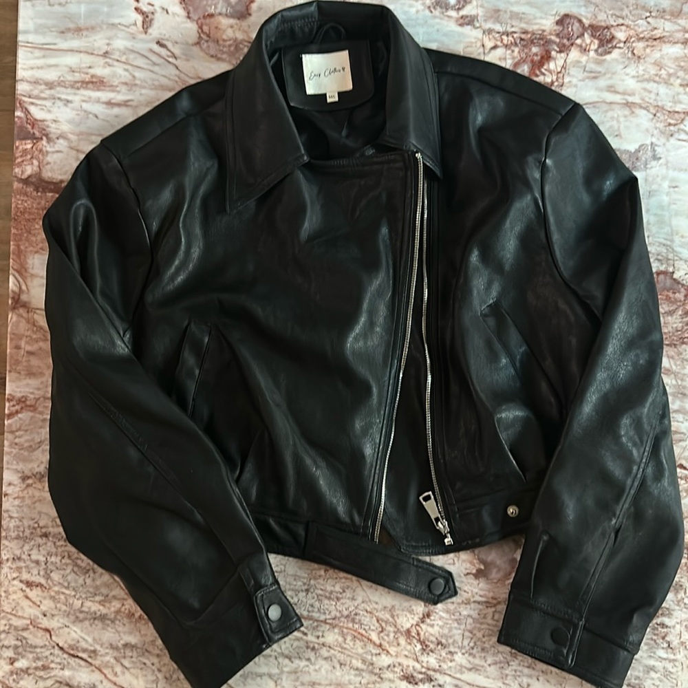 Super soft faux leather jacket